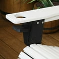 thumbnail image 5 of Sunnydaze Plastic All-Weather Heavy-Duty Outdoor Adirondack Chair with Drink Holder, White and Black, 2pk, 5 of 8