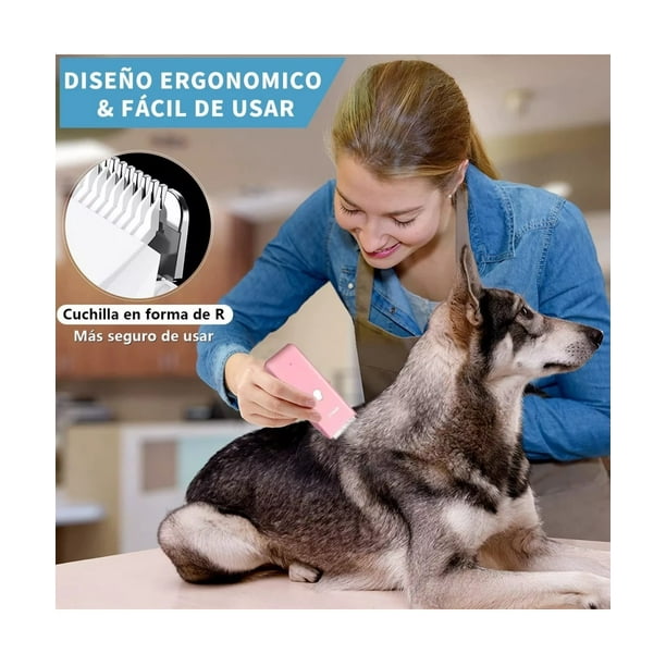 Maquina Rasuradora para Perros Rosa
