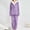 Purple, variant on Fluffy Pajamas Set for Women Soft Comfy Fleece Pjs Pullover Pants Loose Plush Sleepwear Fuzzy Loungewear for Winter Blue L