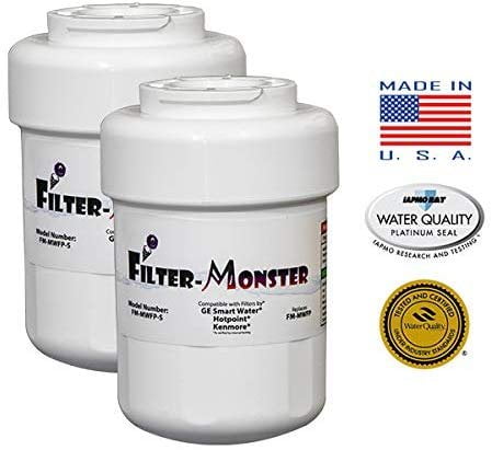 MWFINT Fits MWF MWFA Think Crucial 3 Water Purifier Filter Fits GE Smart Water Refrigerator MWF3PK MWFDS 46-9991 MWFAP EFF-6013A Premium Filtration GWF GWFA GWF01 GWF06