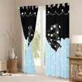 thumbnail image 3 of Homewish Teens Adults Female Men Cute Ribbon Bowtie Curtains Pack of 2 (42x84 Each),Cartoon Polka Dots Curtains Blackout,Dreamy Princess Bedroom Curtains,Luxury Bedroom Decor, 3 of 6