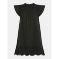 thumbnail image 5 of Time and Tru Women's Eyelet Mini Dress with Flutter Sleeves, Sizes XS-XXXL, 5 of 5