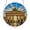 A, variant on World Landmark Stained Glass Style Suncatcher Puzzle, Acrylic Hanging Ornament for Window, Home & Patio Decor