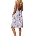 thumbnail image 3 of LWavelet Women's Strapless Sequin Bodice Chiffon Maxi Formal Dress for Evening & Wedding Wear Purple XL, 3 of 9