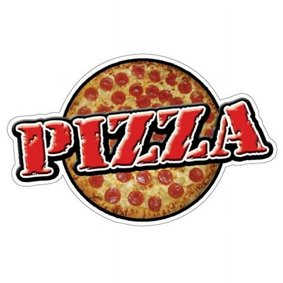 SignMission D-DC-8-Pizza Pizza Concession Decal - Stand Restaurant Window Menu New
