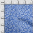 thumbnail image 2 of oneOone Cotton Flex Medium Blue Fabric Block Sewing Fabric By The Yard Printed Diy Clothing Sewing Supplies 40 Inch Wide-7C, 2 of 6