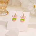 thumbnail image 4 of Happy Easter Earrings Alloy Cute Easter Egg Earrings Creativity Cartoon Dripping Oil For Easter, 4 of 5