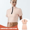 thumbnail image 4 of Greenadscape 1Jgo Conjunto Beige De Crop Top Y Falda Para Mujer Ideal Para Fiestas Y Eventos, 4 of 6