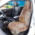 thumbnail image 2 of Garronmavis Mandala Pattern Stain-Resistant Waterproof Front Car Seat Towel Cover, Breathable Non-Slip Universal Fit Seat Protector for Cars SUV Truck Sedan Van, 2 of 8