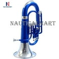 thumbnail image 5 of Brass Bb Euphonium 3 Valve - Blue Shade Musical Instrument, 5 of 5