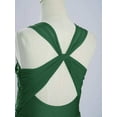 thumbnail image 5 of YUUMIN Ballet Dance Leotard Dress for Girls Latin Jazz Ballroom Dancing Outfit Ballerina Lyrical Wrap Skirt Green 8, 5 of 7