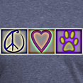 thumbnail image 3 of CafePress - Peace Love Dogs (ALT) T Shirt - Mens Tri-blend T-Shirt, 3 of 4