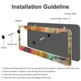 thumbnail image 4 of Colorful Flower Print License Plate Frames 2 PCS Watercolor Flowers Print License Plate Cover Front Plates Frames Car Tag Frame for Us Standard Vehicles 2 Hole Aluminum License Plate Cover, 4 of 6