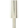 thumbnail image 5 of DecMode 2 Candle Silver Aluminum Metal Slim Candle Holder with Black Block Bases, Set of 2, 5 of 13