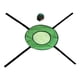 thumbnail image 1 of Juego interactivo para niños: lanzar y atrapar pelotas, coordinación manos-pies, al aire libre Verde, 1 of 8