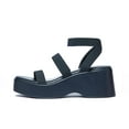 thumbnail image 2 of Zhabtuc Women's Square Head Open Toe Ankle Strap Sandals Casual Beach Thick Sole Waterproof Platform Sandals Green Size 8, 2 of 4