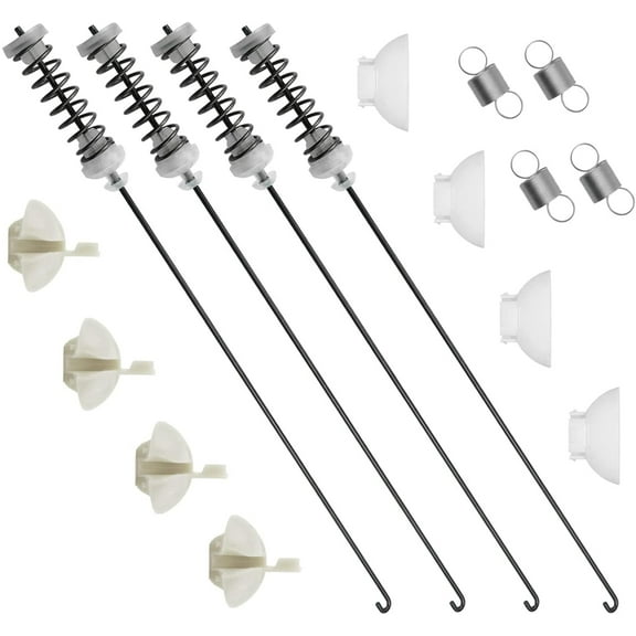 Binazon Suspension Rod Kit with Suspension Springs for Whirlpool, Kenmore, Amana, Maytag Washing Machines, 4-Count