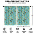 thumbnail image 2 of Blackout Kids Curtains,Excavator and Hard Hat Blue Pattern Children's Insulated Curtains Set Of 2,Bedroom Essentials,Toddler Room Decor 42"x63", 2 of 5