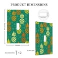 thumbnail image 5 of Kll Pineapples1 Wall Plate,Gloss Finish,Standard Size 1 - 5" X 3", Polycarbonate Thermoplastic,Electric Receptacle Plug Covers, 5 of 8