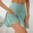 thumbnail image 5 of RUTAYY Women Pleated 2 In 1 Tennis Skirt With Pockets Shorts High Waisted Athletic Skorts Workout Sports Skirts Solid Color Flowy Swing Skirts, 5 of 6