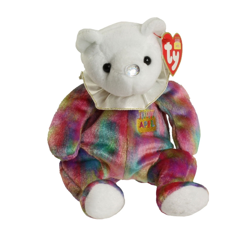 With Tag Ty Beanie Babies April Birthday Bear Buy 2 Get 1 for sale online 