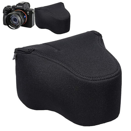 JJC Camera Case Pouch for Sony A7III A7RIII A7II A7SII A7RII A7 A7R A7S + FE 28-70mm f3.5-5.6 / 24-70mm f4 / 16-35mm f4 / 50mm f2.8 / 55mm f1.8 / 85mm f1.8 Lens & RX10 II III IV (Best Lenses For Sony A7rii)