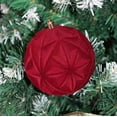 thumbnail image 5 of Burgundy Velvet Christmas Ball Ornaments,4" Flocked Xmas Tree Balls Hanging Decoration,Flocked Christmas Balls Shatterproof Decorative Hanging Ornaments Set for Xmas Tree Holiday Wedding Party Decor, 5 of 9