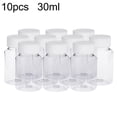thumbnail image 2 of CNKOO 10Pcs 30ml Transparent Plastic Pill Bottles Salt Candy Case Storage Container, 2 of 9