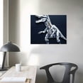 thumbnail image 3 of COMIO  Dinosaur&nbsp;Boys Room Decor Navy Blue Dinosaur Poster Dinosaur Wall&nbsp;Art Nursery Kids Bedroom Wall Decor Framed Ready to Hang, 3 of 4