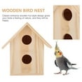thumbnail image 2 of WRITWAA Wooden Bird Nest Beige Parrot Breeding Box Durable Pet Supplies 2Pcs, 2 of 8