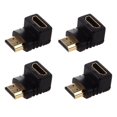 thumbnail image 1 of 4X Adaptateur 90 Degrés Angle Droit L - Type (Bas)Noir, 1 of 5