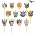 thumbnail image 2 of Ensemble de Décorations pour Fête d'Anniversaire de Chat Bannière Décorative pour Chaton Décoration de Gâteau pour Chat, 2 of 10