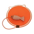 thumbnail image 3 of MERIGLARE Cat Scratch Mat with Fishy Ball Cat Floor Scratching Pad for Couch Floor Rug L, 3 of 9