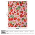 thumbnail image 4 of ONETECH Strawberry Blanket Gifts for Women Girls Mom Kids Adults Teen Birthday Christmas Valentine Present Pink Strawberry Fruit Theme Decor Bedroom Living Room Sofa Couch Soft Cozy Plush, 4 of 6