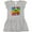 AC-Heather Grey, variant on I'm Three Comic Book Girls Toddler Dress