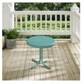 thumbnail image 6 of Griffith Weather Resistant Metal Outdoor Side Table for Patio, Deck, Porch, Caribbean Blue, 6 of 6