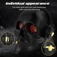 thumbnail image 5 of YSEECHENS Altavoz Bluetooth con forma de calavera, novedad, altavoces portátiles inalámbricos únicos con esqueleto, con luces para los ojos (negro), 5 of 5