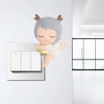 thumbnail image 4 of veasfak Cute 3D Wall Sticker Sticky Children's Room 6x7cm Switch Socket Decor Decoration Deer, 4 of 8