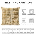 thumbnail image 5 of JEUXUS  Square Geometrical Plaid Striped Cut Cushion Case Luxury Modern Throw Pillow Cover Decorative Pillow for Couch Sofa Living Room Bedroom Car, Beige, 5 of 5