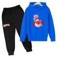 thumbnail image 5 of Chándal con estampado de dibujos animados de Capitán Calzoncillos para primavera y otoño, conjunto de 2 piezas informal bonito para niños y niñas, sudadera con capucha y pantalones, ropa para niños, 5 of 5