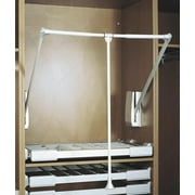 Hydraulic Spring Aluminum Pull-Out Wardrobe Lift Closet Adjustable System ((20-14" - 23-2/8") - Max. Capacity 17 LBS (8kg))