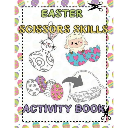 Easter Scissors Skills Activity Book: for Kids ages 3-5 Cut out and Glue Workbook Perfect Gift for Easter Time (Paperback)