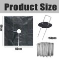 thumbnail image 3 of Bgsha 10pcs Garden Protection Mats Grass Control Tree Disc Mulch Mat with Ground Pegs, 3 of 10