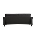 thumbnail image 3 of Lifestyle Solutions Hayward Sofa Upholstered Fabric Rolled Arms, Heather Grey, 3 of 5