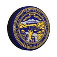 thumbnail image 1 of DouZhe Waterproof Spare Tire Cover, Nebraska State Flag Prints Adjustable Wheel Covers Fit for Jeep Trailer RV SUV Car, 16 inch, 1 of 7