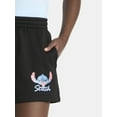 thumbnail image 4 of Stitch Women's Graphic Fleece Shorts, Sizes XXS-XXL, 4 of 5