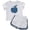 White, variant on Toddler Girls Matching Sets Casual Short Sleeve Shorts With Rainbow Stripes Print Comfortable Playwears Summer Activewear Set 2 Piece Outfit Size 1-2T