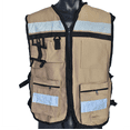 thumbnail image 2 of Chaleco Industrial Brigadista Con Reflejante Textil Costados Abiertos, 2 of 4