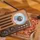 thumbnail image 4 of Radio Retro Portátil con Altavoz Bluetooth Vintage, Receptor de Radio FM/AM con Linterna LED, Compatible con Tarjeta TF, USB, Reproducción AUX, 4 of 5