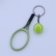 thumbnail image 3 of Mini raqueta de tenis llavero llavero lindo deporte encanto pelota de tenis llavero bolsa de coche colgante colgante llavero regalo (color aleatorio), 3 of 5